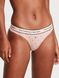 Бавовняні трусики тонг Victoria's Secret Logo Cotton Thong Panty 602114QFT фото 1