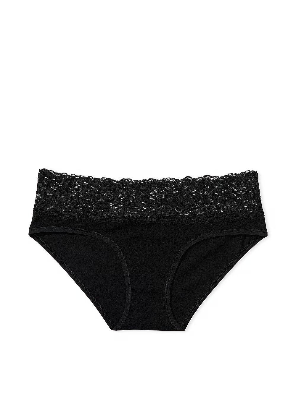 Бавовняні трусики хіпхагер Victoria's Secret Lace Waist Cotton Hiphugger Panty 415961QB4 фото