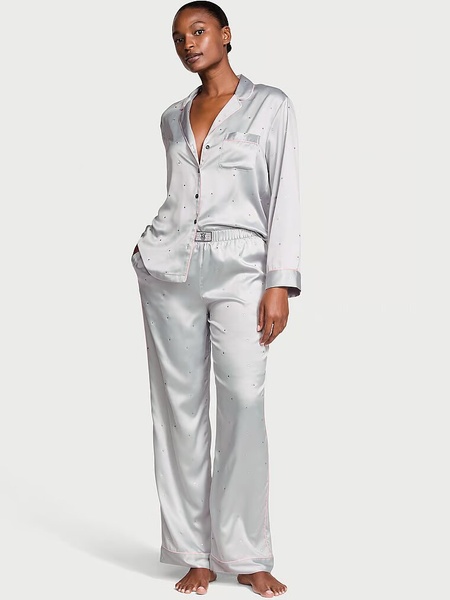 Піжама Victoria's Secret Glazed Satin Dew Drop Long Pajama Set 420046QCQ фото