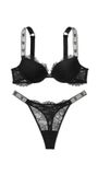 Комплект білизни Victoria's Secret VERY SEXY Shine Chain Strap Lace Push-Up Bra 904546QB4 фото