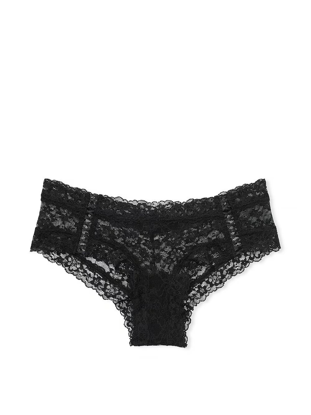 Трусики чіки Victoria's Secret Floral Lace Cheeky Panty 389679QB4 фото