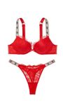 Комплект белья Victoria's Secret Very Sexy Bombshell Add-2-Cups Shine Strap Lace Push-Up Bra 904536QD4 фото