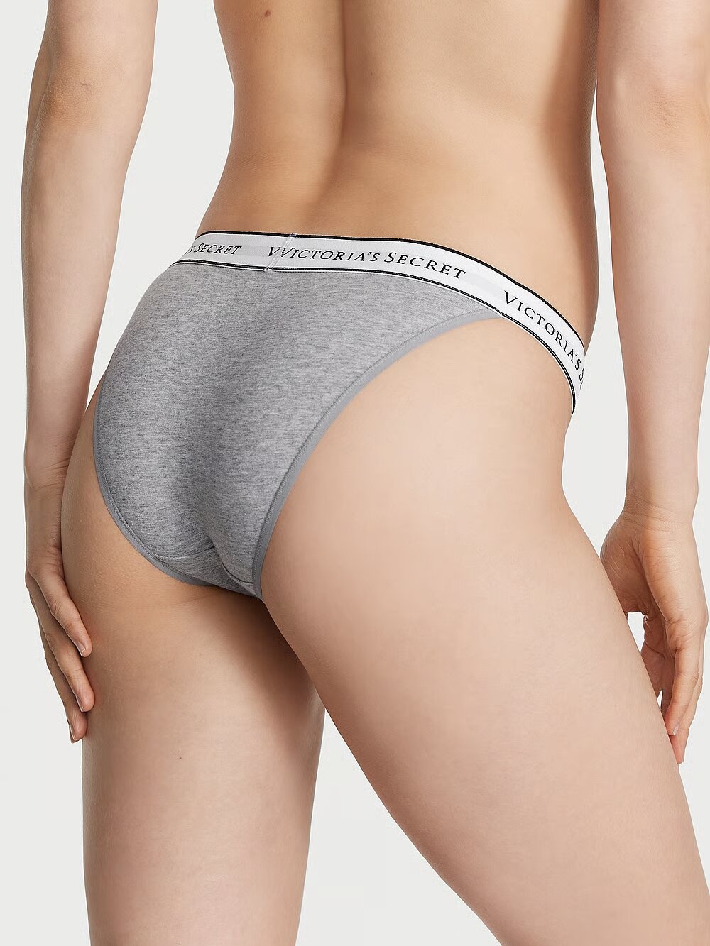 Хлопковые трусики Victoria's Secret COTTON Logo Cotton Tanga Panty 415900QBV фото