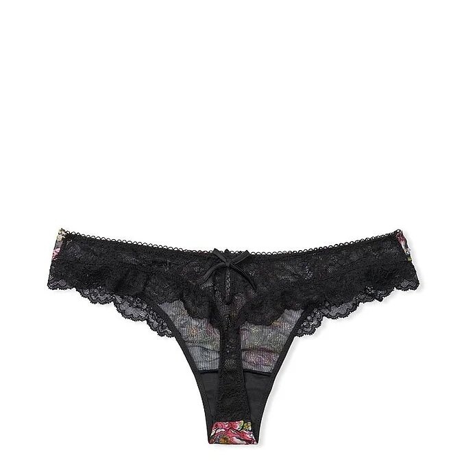 Трусики тонг Victoria`s Secret Embroidered Thong Panty 413416QC5-1 фото