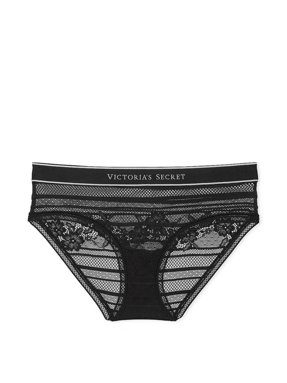 Мереживні трусики хіпхагер Victoria's Secret Logo Lace Hiphugger Panty 417951QB4 фото