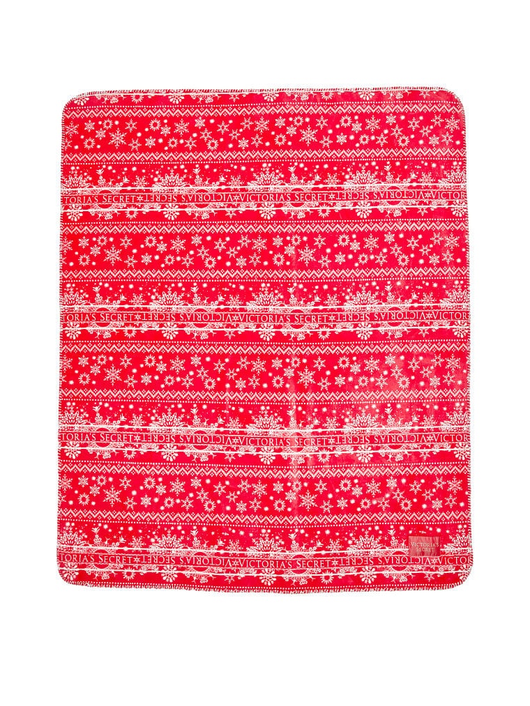 Теплый плед с логотипом Victoria's Secret Flannel Blanket 997222QCS фото