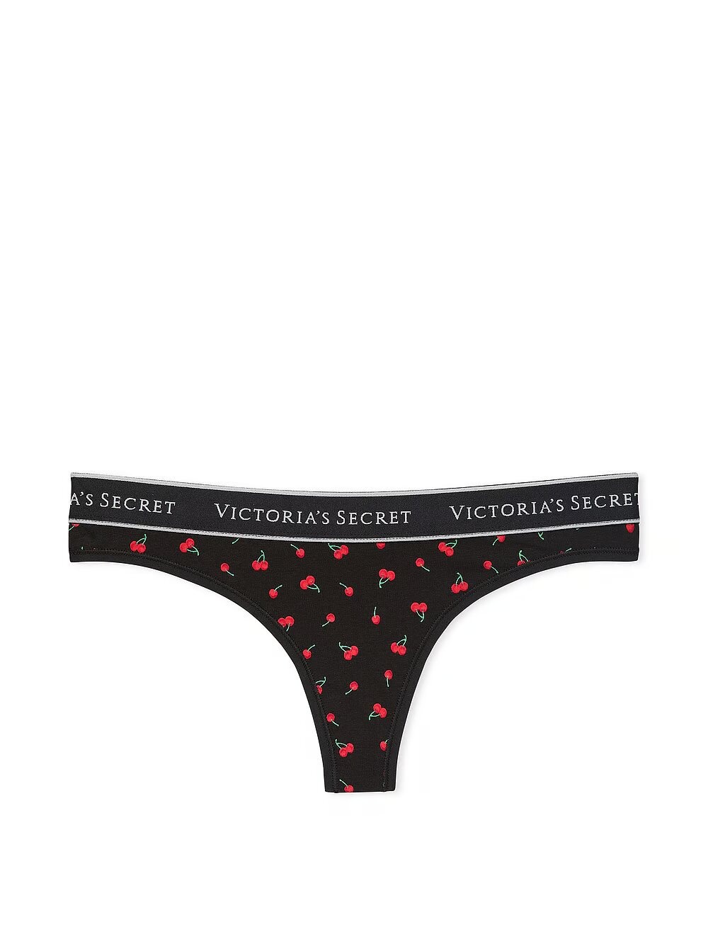 Хлопковые трусики тонг Victoria's Secret Logo Cotton Thong Panty 415830QC4 фото