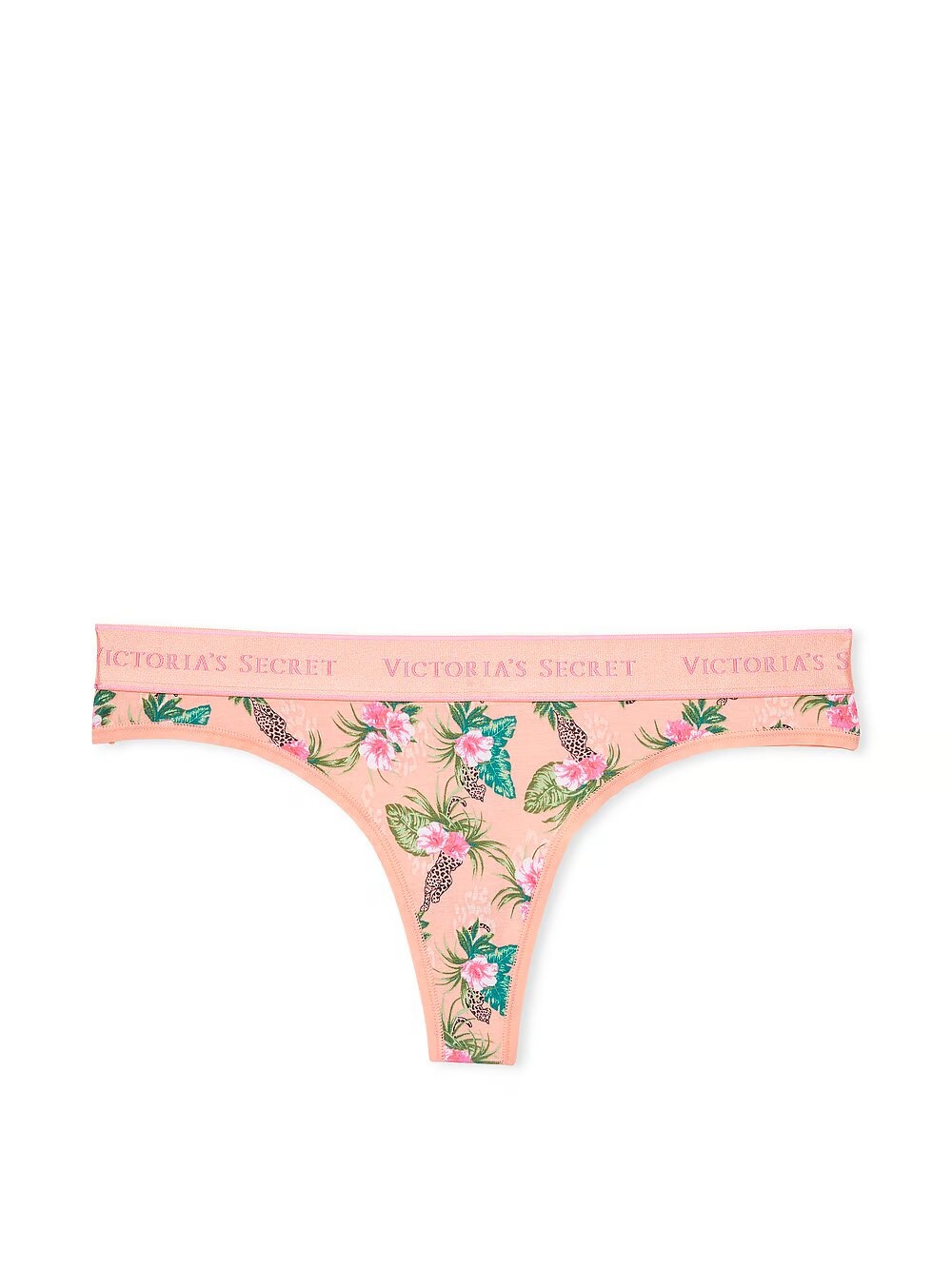 Бавовняні трусики тонг Victoria's Secret Logo Cotton Thong Panty 415918QCP фото