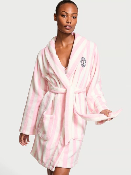 Короткий халат Victoria's Secret Short Cozy Robe 190955QD3 фото