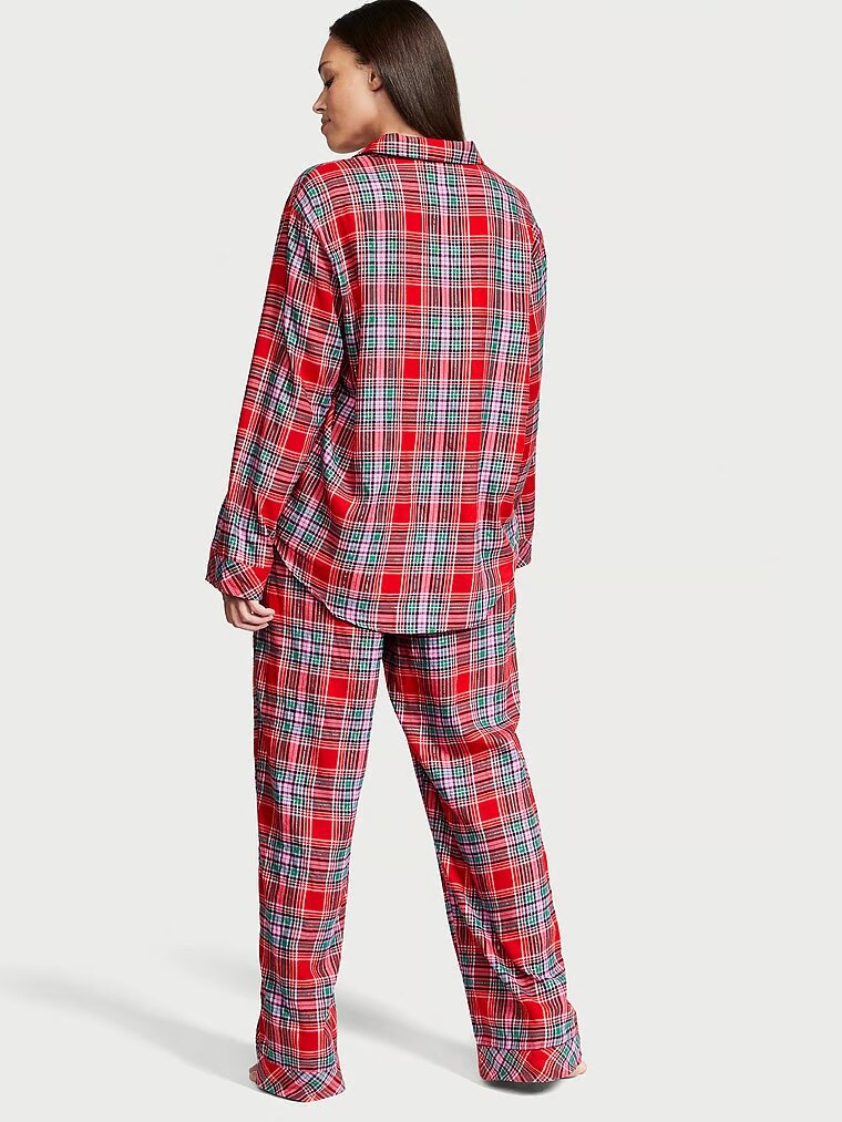 Фланелевая пижама VICTORIA'S SECRET Flannel Long PJ Set 817384REC фото