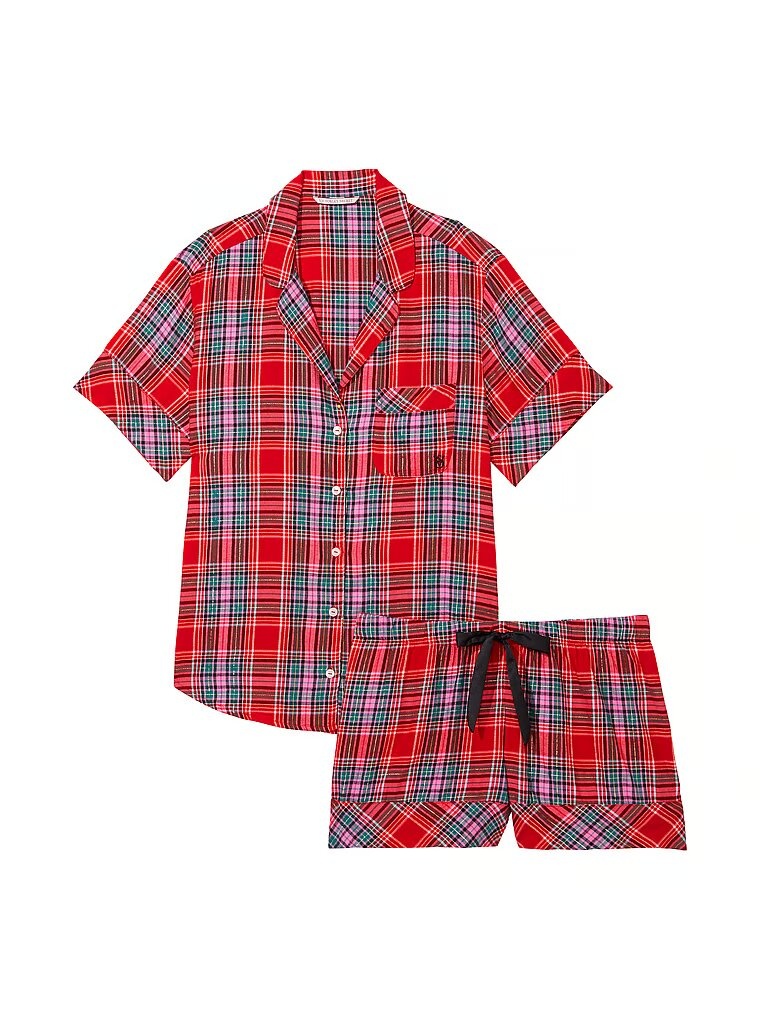 Пижама Victoria's Secret Flannel Short Pajama Set 817445R3M фото