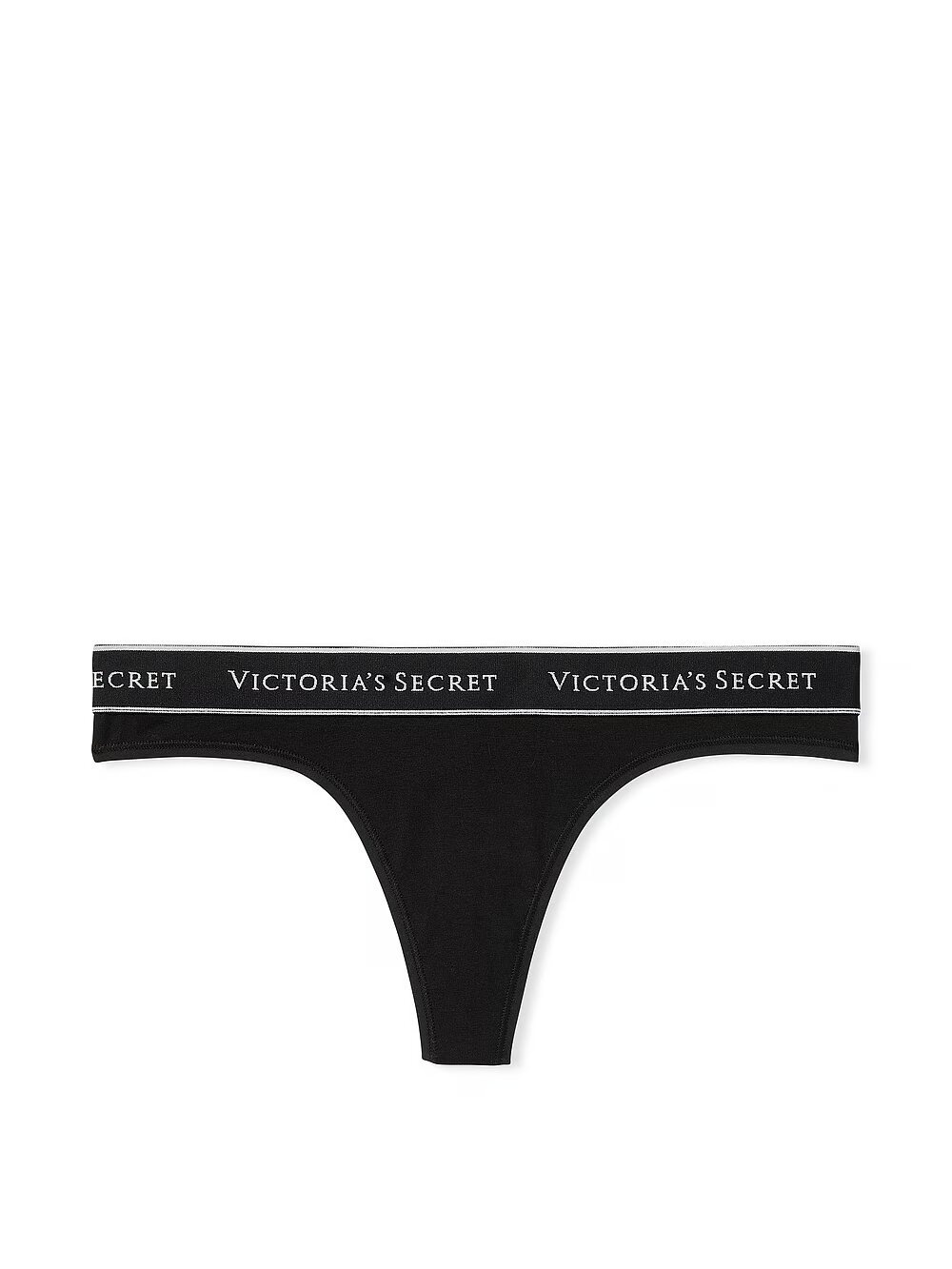 Хлопковые трусики тонг Victoria's Secret Logo Cotton Thong Panty 602114QB4 фото