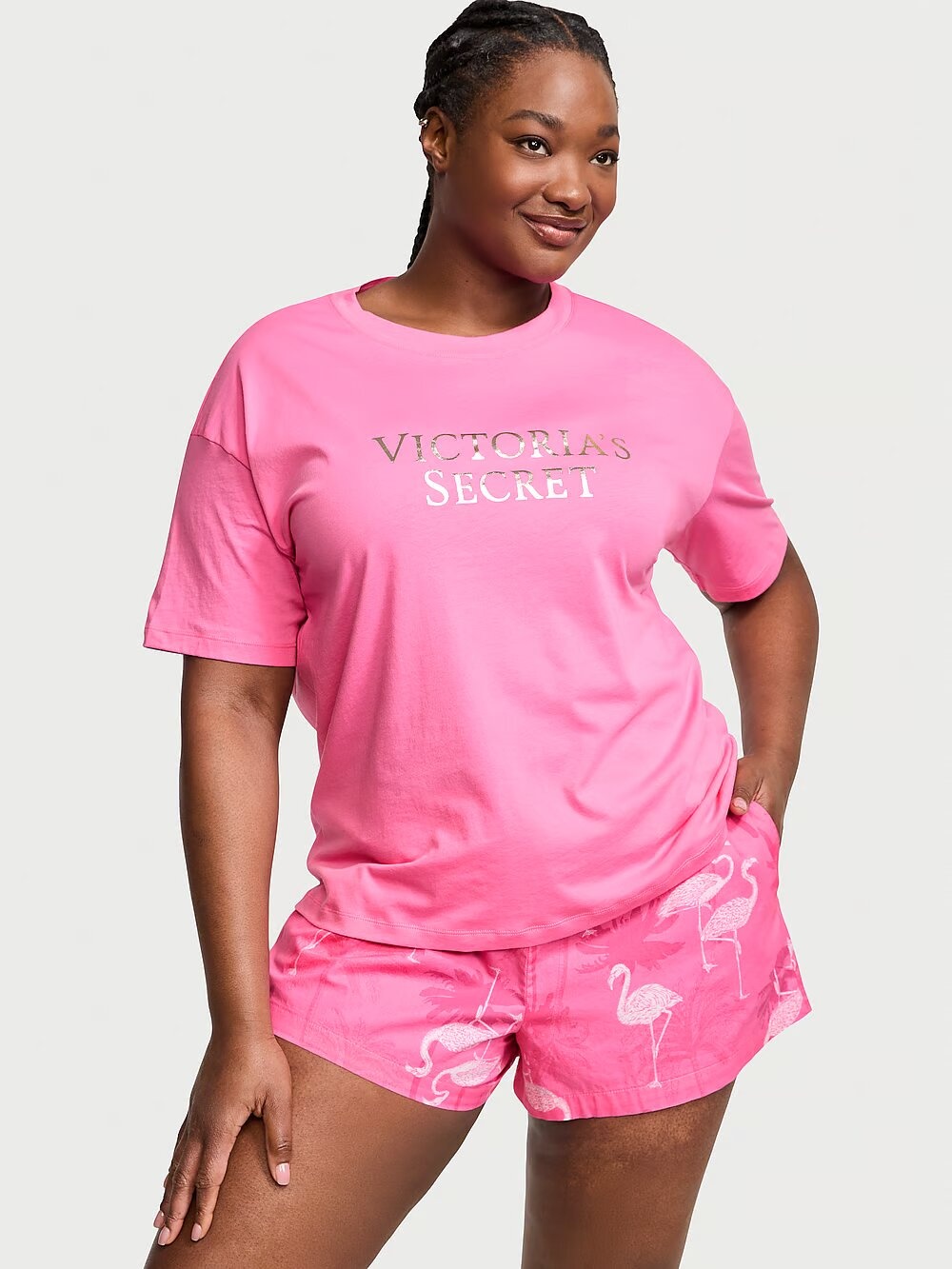 Пижама Victoria's Secret Cotton Short Tee-jama Set 332386QJK фото