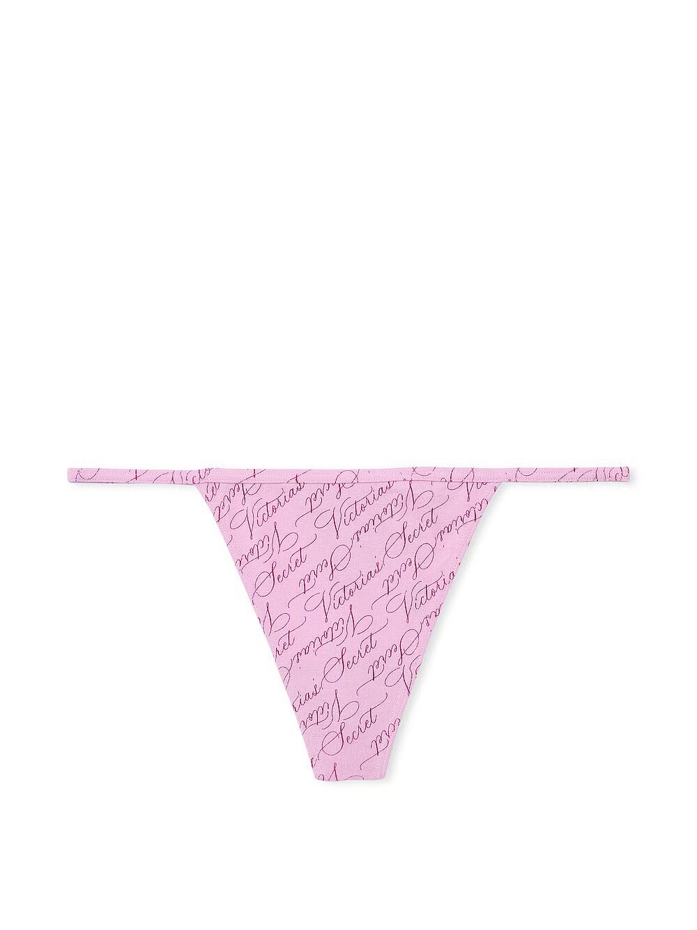 Хлопковые трусики тонг Victoria's Secret Stretch Cotton V-String Panty 408680S2Z фото