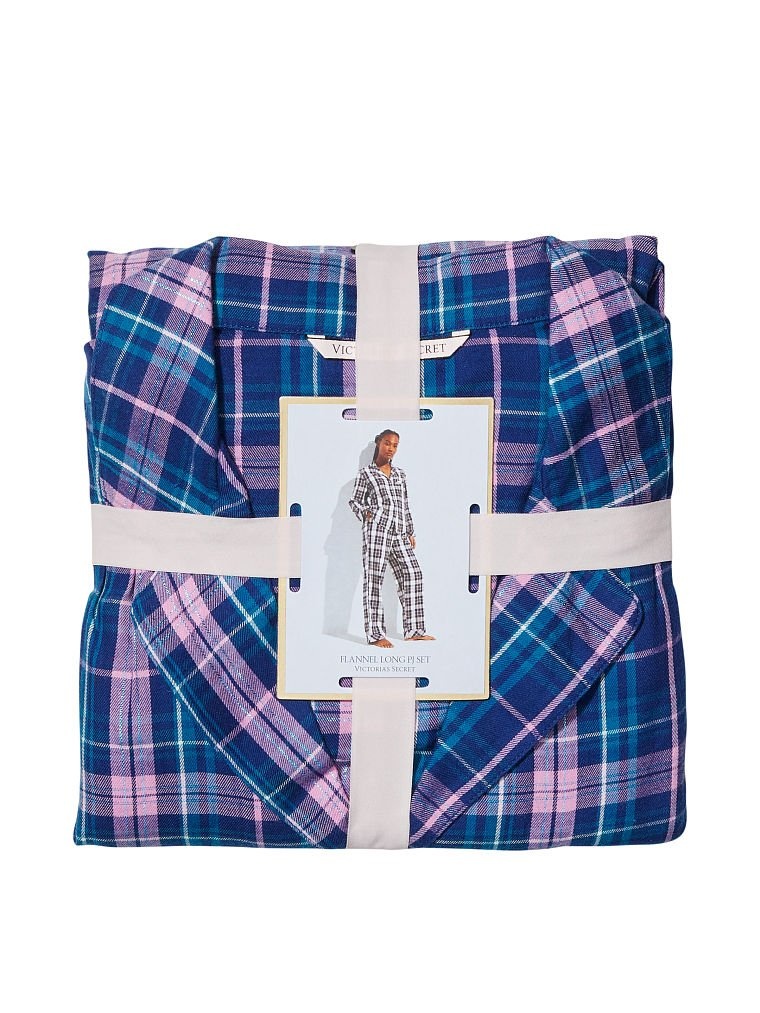 Фланелева піжама Victoria's Secret Flannel Long Pajama Set 817384R3M фото