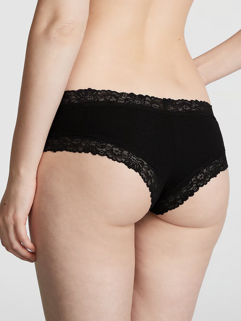 Бавовняні трусики чіки PINK Wink Lace-Trim Cheeky Panty 416202QB4 фото