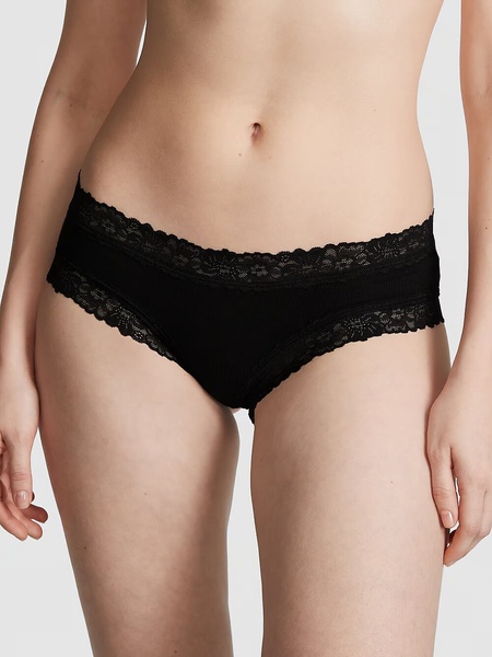 Бавовняні трусики чіки PINK Wink Lace-Trim Cheeky Panty 416202QB4 фото