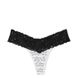 Бавовняні трусики тонг Victoria's Secret Cotton Lace-waist Thong Panty 393016SBD фото 3