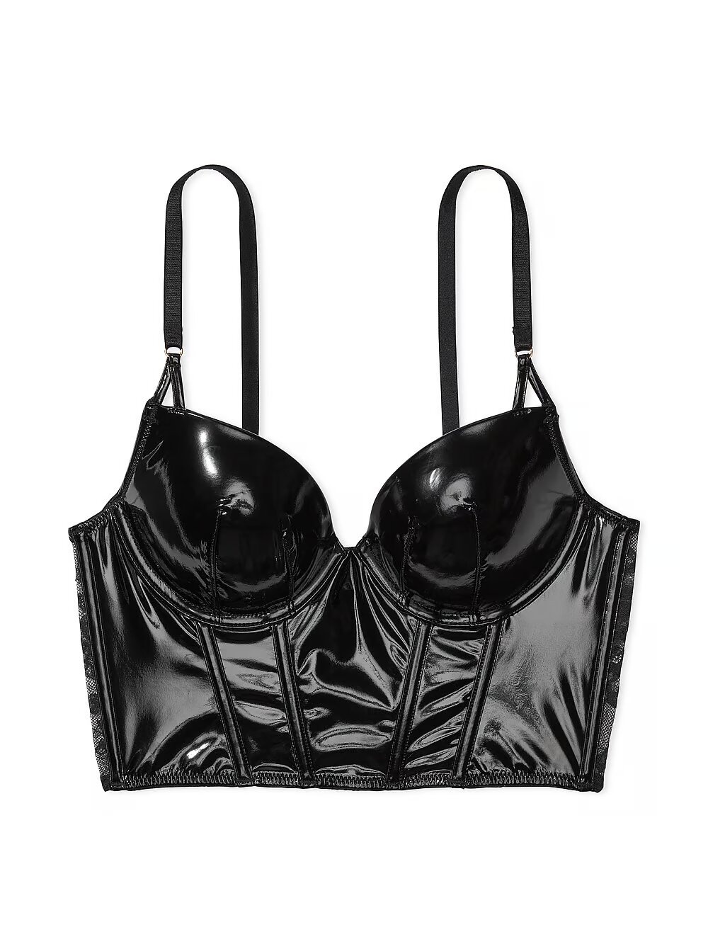 Бюстьє корсет Very Sexy Midnight Affair Faux Patent Leather Push-Up 521281QB4-Bra фото