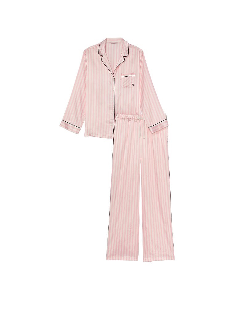 Атласна піжама Victoria's Secret Satin Long Pajama Set 406057QNT фото
