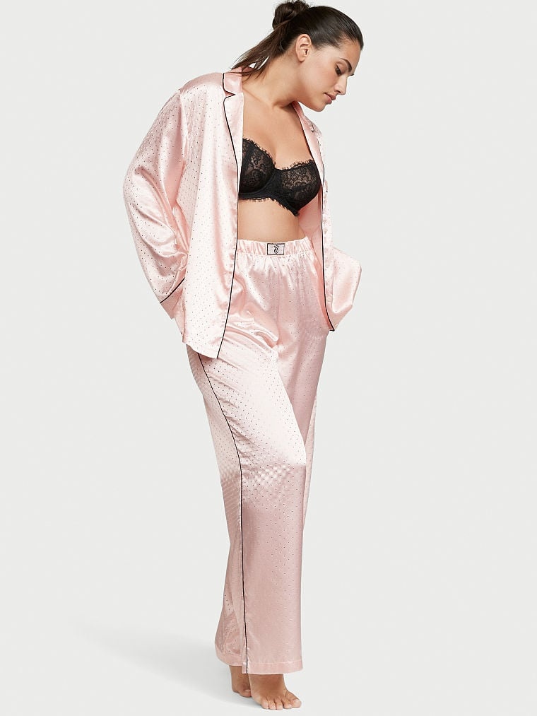 Піжама Victoria's Secret Dew Drop Satin Long Pajama Set 905037QAX фото