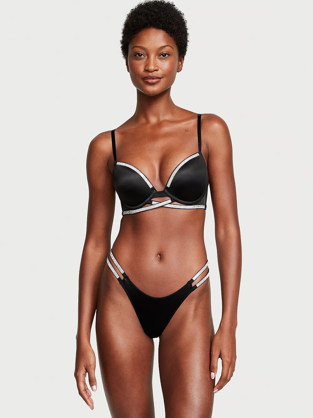 Комплект білизни Victoria's Secret Very Sexy Shine Cradle Push-Up Bra 904550QB4 фото