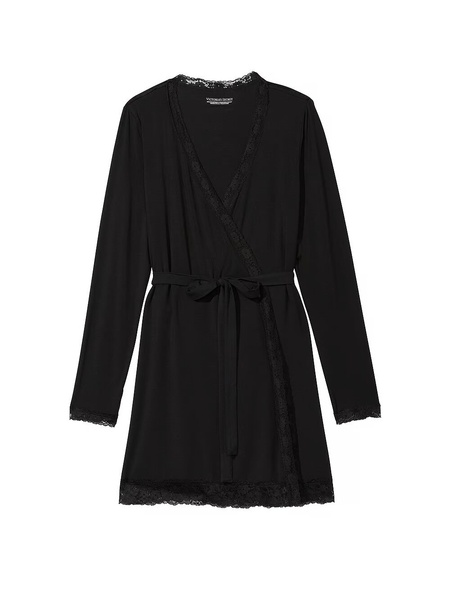 Халат трикотажний Victoria's Secret Modal Lace-Trim Robe 337817QB4 фото