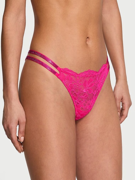 Трусики бразиліана Victoria's Secret Very Sexy Double Shine Strap Lace Brazilian Panty 415885QDE фото