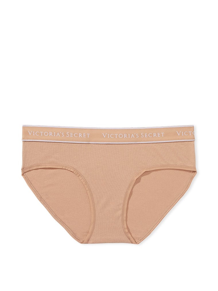 Бавовняні трусики Victoria's Secret Logo Cotton Hiphugger Panty 602117SEQ фото