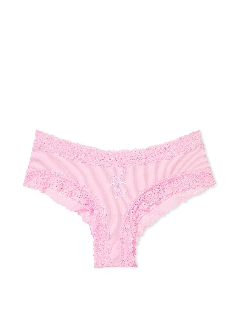 Хлопковые трусики чики PINK Wink Lace-Trim Cheeky Panty 416202QB6 фото