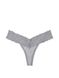 Бавовняні трусики тонг PINK Wink Lace-Trim Thong Panty 420461QD7 фото 3