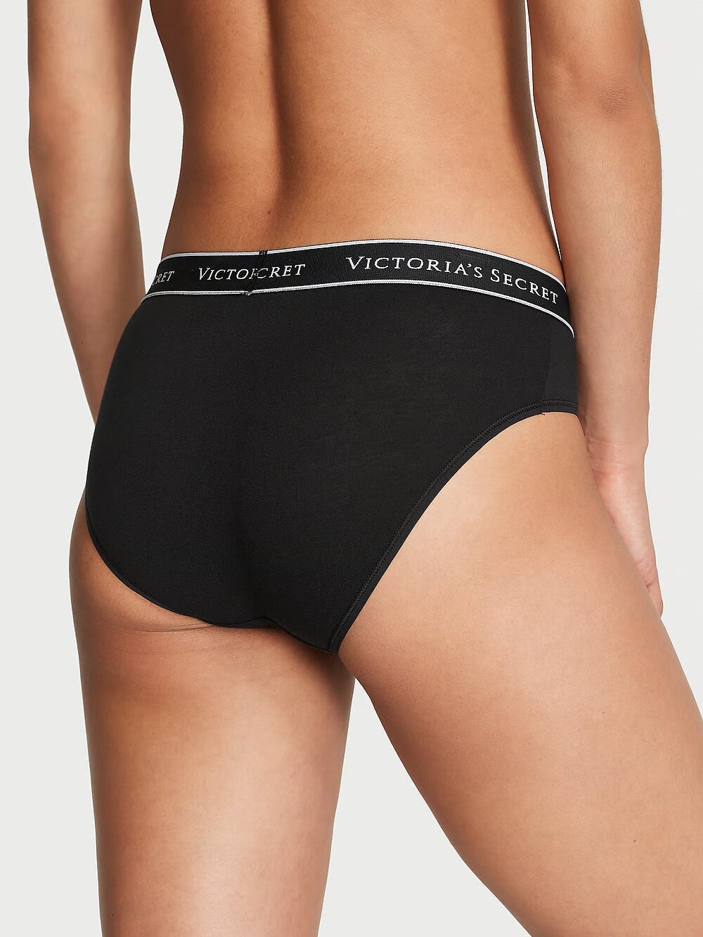 Бавовняні трусики Victoria's Secret Logo Cotton Hiphugger Panty 415923QB4 фото