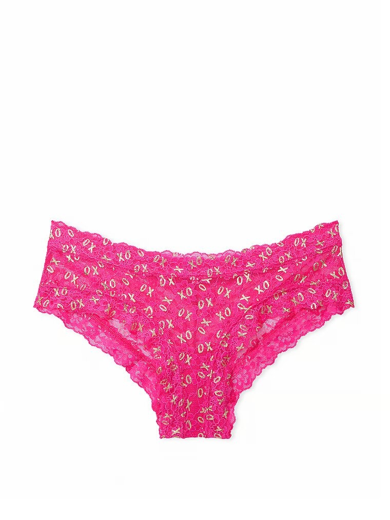 Трусики чіки Victoria's Secret Floral Lace Cheeky Panty 532234QCP фото