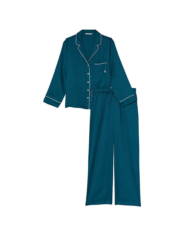Жаккардовая пижама VICTORIA'S SECRET Satin Long PJ Set 333519QD2 фото
