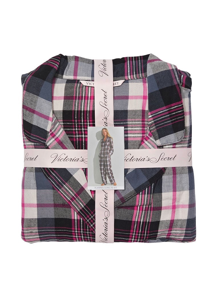Фланелева піжама Victoria's Secret Flannel Long Pajama Set 817384QEN фото