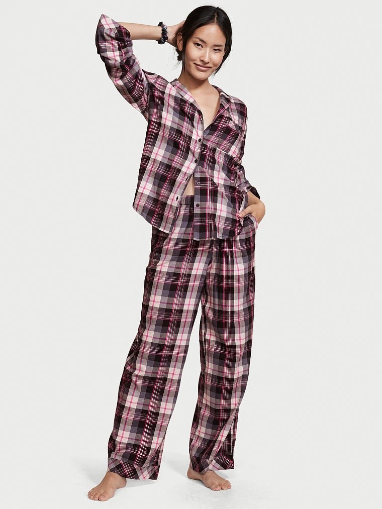 Фланелева піжама Victoria's Secret Flannel Long Pajama Set 817384QEN фото