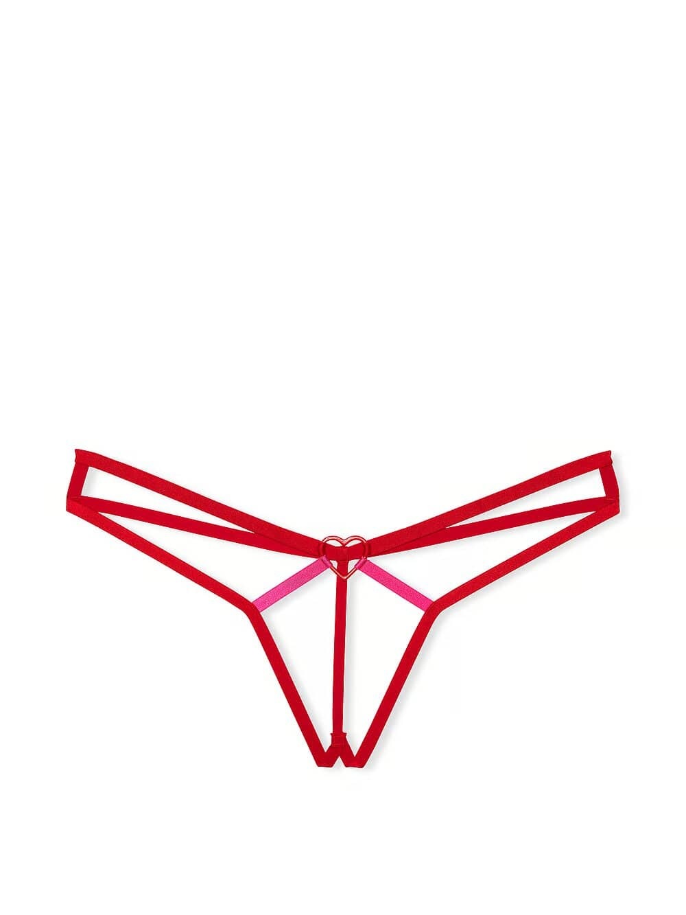 Відкриті трусики тонг Victoria's Secret Very Sexy Crotchless Heartware Strappy V-String Panty 204768QD4 фото