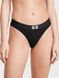 Хлопковые трусики Victoria's Secret Cotton Shine Patch Thong Panty 420772QB4 фото 1