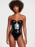 Боді балконет зі штучної лакованої шкіри Victoria's Secret Very Sexy VERY SEXY Faux Patent Leather Lace Balconette Teddy 911031QB4 фото