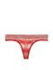 Мереживні трусики тонг Victoria's Secret Logo Flocked Mesh Thong Panty 223257QCX фото 3