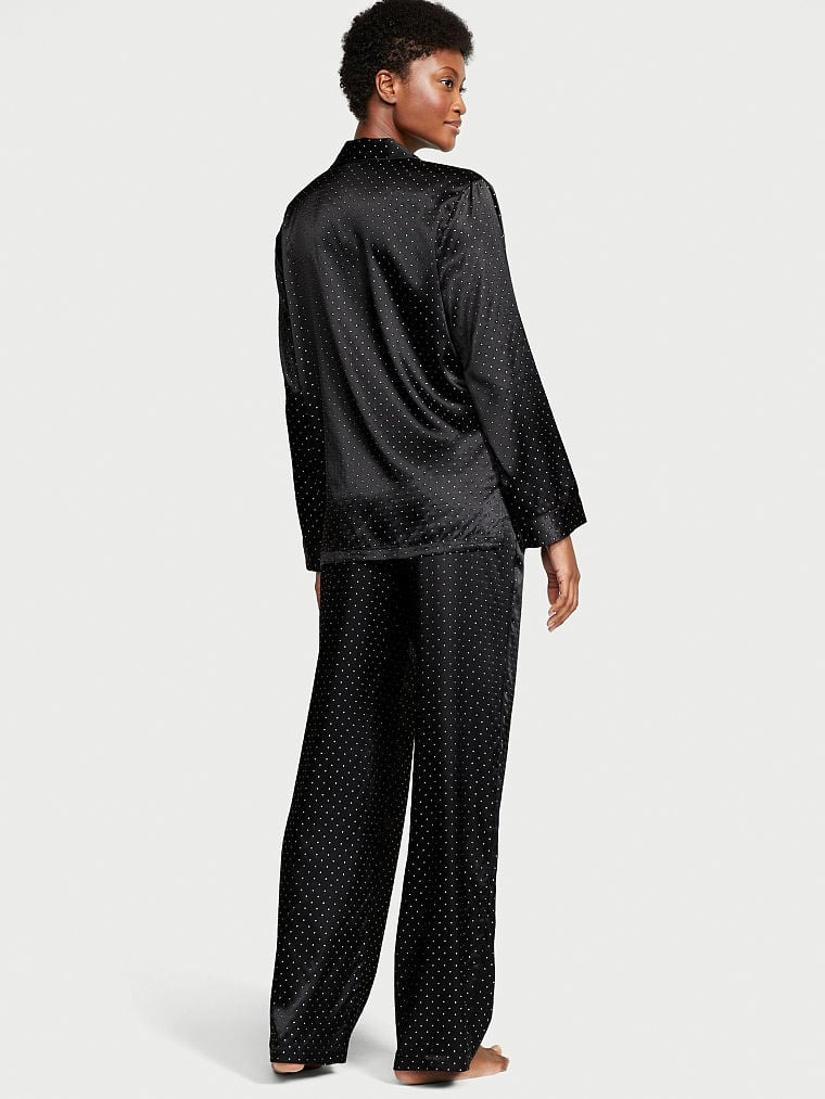 Пижама Victoria's Secret Dew Drop Satin Long Pajama Set 905037QB4 фото