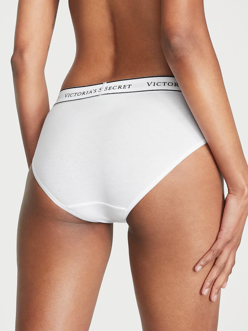 Бавовняні трусики Victoria's Secret Logo Cotton Hiphugger Panty 415923QBF фото