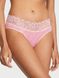 Хлопковые трусики хипхагер Victoria's Secret Lace Waist Cotton Hiphugger Panty 415961QCS фото 1