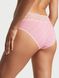 Хлопковые трусики хипхагер Victoria's Secret Lace Waist Cotton Hiphugger Panty 415961QCS фото 2