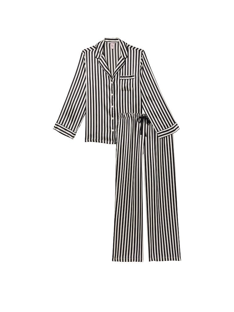 Атласная пижама Victoria's Secret Satin Long PJ Set 406057QBK фото