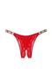 Трусики бразиліана Victoria's Secret Very Sexy Shine Strap Lace Crotchless Brazilian Panty 415637QD4 фото 1