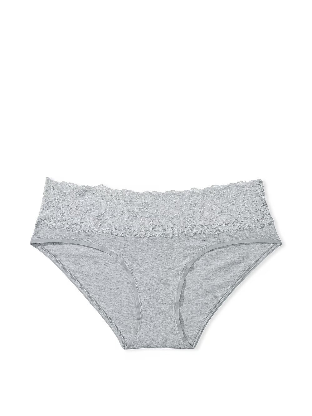 Хлопковые трусики хипхагер Victoria's Secret Lace Waist Cotton Hiphugger Panty 415961QBV фото