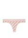 Хлопковые трусики тонг Victoria's Secret Logo Cotton Thong Panty 817583QR5 фото 3
