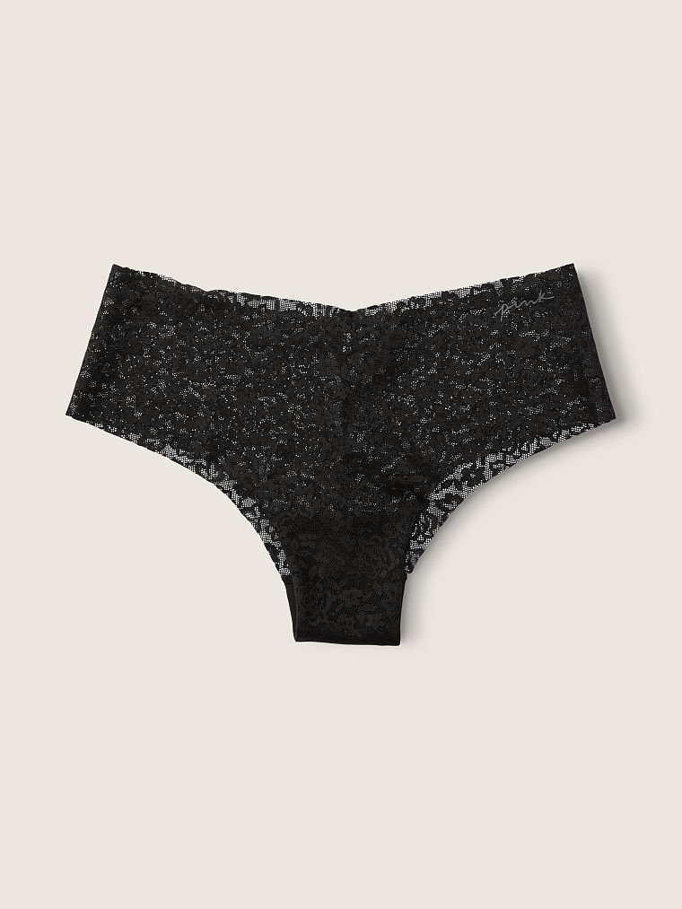 Мереживні безшовні трусики чікстер PINK No-Show Soft Lace Cheekster Panty 216316QB4 фото