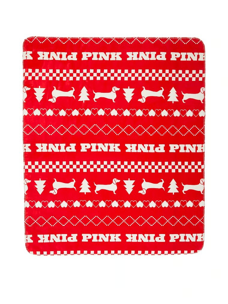 Теплий плед із логотипом PINK Victoria's Secret Cozy-Plush Blanket 412109QFN фото